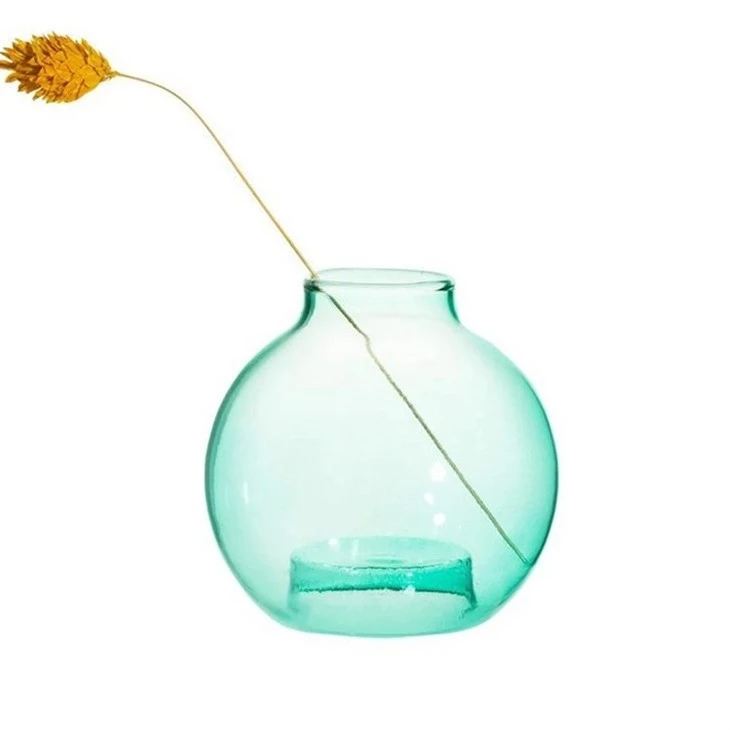 round bubble glass vase