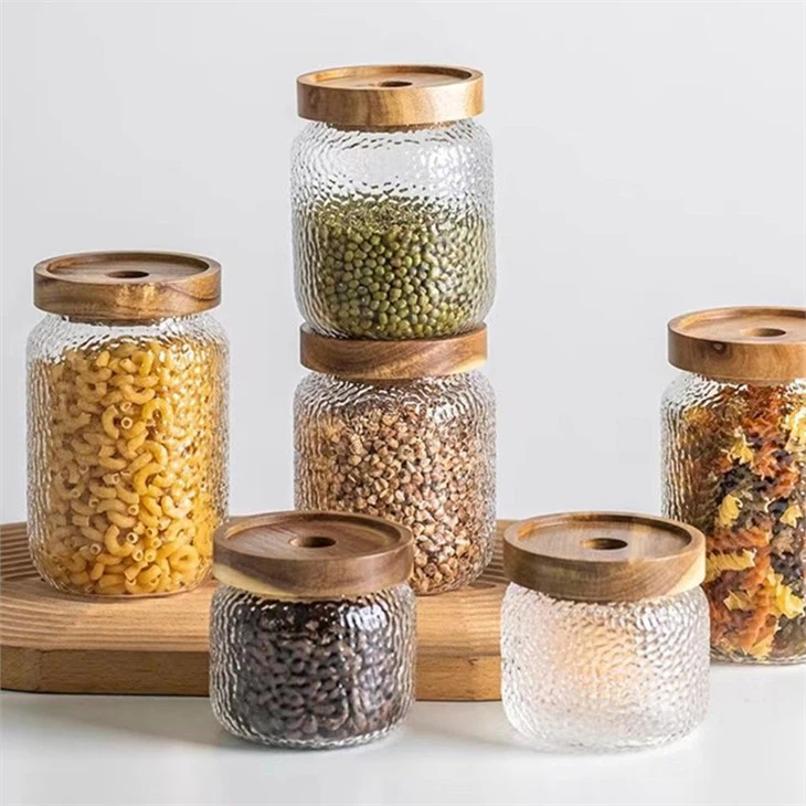 airtight clear glass canisters